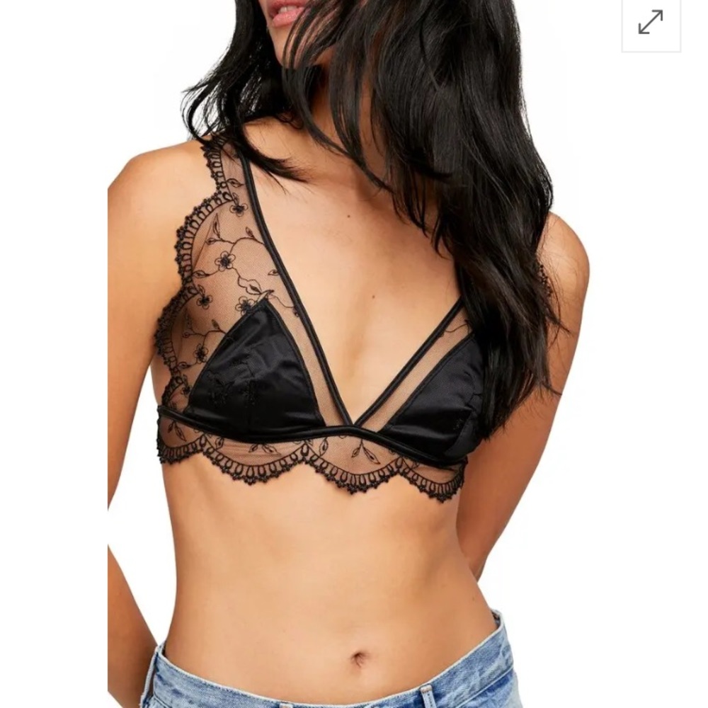 ❤️Free People When In Rome lace-trimmed bralette bra top sz S NWT